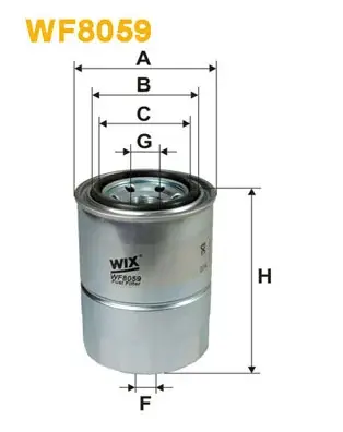 Фільтр паливний MITSUBISHI COLT /PP853 (вир-во WIX-FILTERS) WIX FILTERS WF8059 (фото 1)