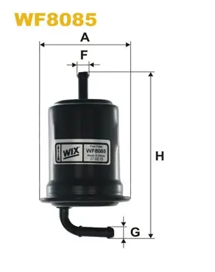Фільтр паливний /PP887 (вир-во WIX-FILTERS) WIX FILTERS WF8085 (фото 1)