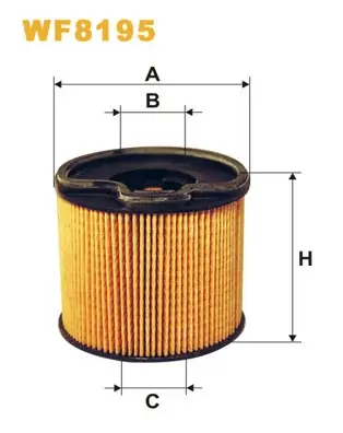 Фільтр паливний CITROEN, PEUGEOT PE816/3/ (вир-во WIX-FILTERS) WIX FILTERS WF8195 (фото 1)