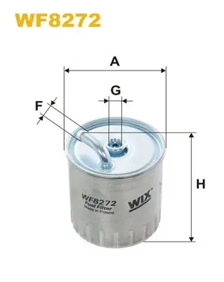 Фільтр паливний PP841/4/ (вир-во WIX-FILTERS) WIX FILTERS WF8272 (фото 1)