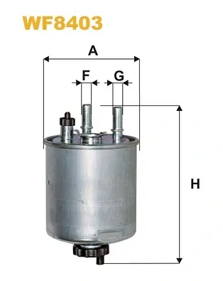 Фільтр паливний PP988/ (вир-во WIX-FILTERS) WIX FILTERS WF8403 (фото 1)