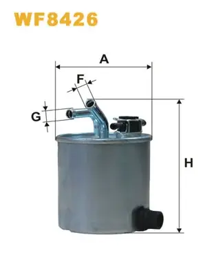 Фільтр паливний / PP857/6 (вир-во WIX-FILTERS) WIX FILTERS WF8426 (фото 1)