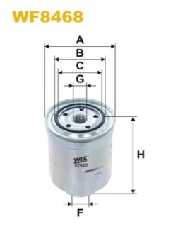 Фільтр паливний MITSUBISHI ASX, LANCER 1.8-2.2 DI-D 10- (вир-во WIX-FILTERS) WIX FILTERS WF8468