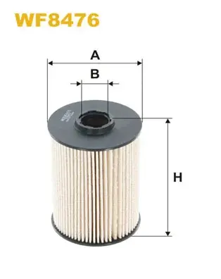 Фільтр паливний FORD MONDEO VOLVO C30, C70 II, S40 II, S80 II (вир-во WIX-FILTERS) WIX FILTERS WF8476 (фото 1)