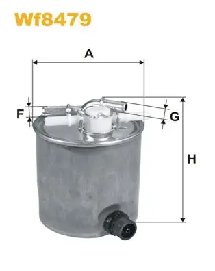 Фільтр паливний Nissan Qashqai; Renault Koleos (вир-во WIX-FILTERS) WIX FILTERS WF8479 (фото 1)