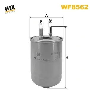 Фільтр паливний RENAULT MEGANE III, SCENIC III 1.5 DCI 12- (вир-во WIX-FILTERS) WIX FILTERS WF8562 (фото 1)