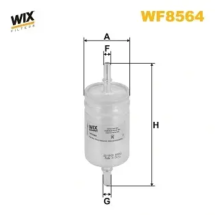 Фільтр паливний Fiat 500X/Jeep Renegade 1.4-1.6 i 14- WIX FILTERS WF8564 (фото 1)