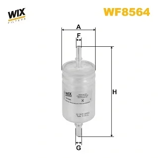 Фільтр паливний Fiat 500X/Jeep Renegade 1.4-1.6 i 14- WIX FILTERS WF8564