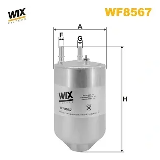 Фільтр паливний VW CRAFTER 2.0 TDI 16- (вир-во WIX-FILTERS) WIX FILTERS WF8567 (фото 1)