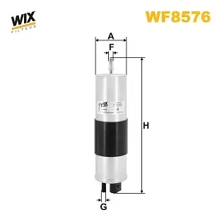 Фільтр паливний VOLVO 2.0 D 15- (вир-во WIX-FILTERS) WIX FILTERS WF8576 (фото 1)