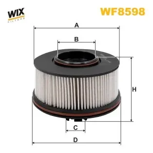 Фільтр паливний HYUNDAI SANTA FE 2.0 CRDI 18- (вир-во WIX-FILTERS) WIX FILTERS WF8598