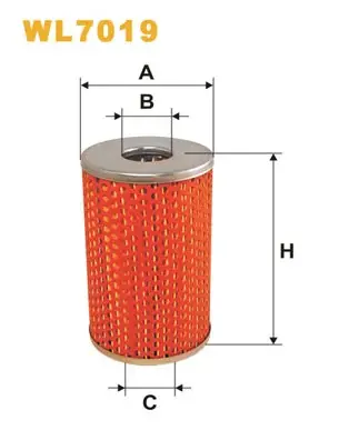 Фільтр оливний двигуна /OM506 (вир-во WIX-FILTERS) WIX FILTERS WL7019 (фото 1)