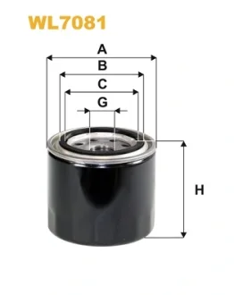 Фільтр оливний двигуна MITSUBISHI /OP536 (вир-во WIX-FILTERS) WIX FILTERS WL7081