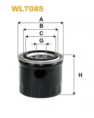 Фільтр оливний двигуна MATIZ /OP539 (вир-во WIX-FILTERS) WIX FILTERS WL7085 (фото 1)