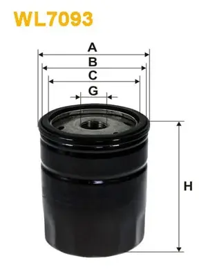 Фільтр оливний двигуна FORD /OP546 (вир-во WIX-FILTERS UA) WIX FILTERS WL7093 (фото 1)
