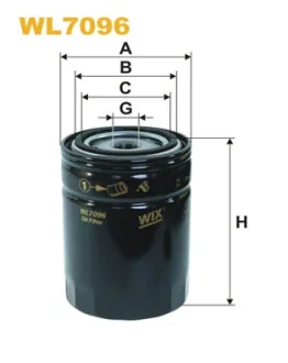 Фільтр оливний двигуна DAF (TRUCK) /OP549 (вир-во WIX-FILTERS UA) WIX FILTERS WL7096