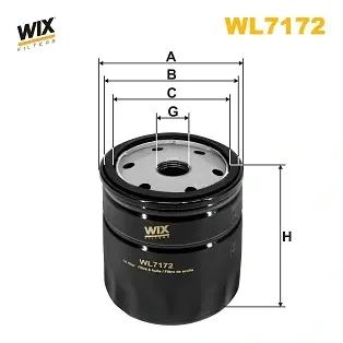 Фільтр оливний двигуна FORD, TOYOTA /OP618 (вир-во WIX-FILTERS) WIX FILTERS WL7172 (фото 1)