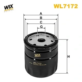 Фільтр оливний двигуна FORD, TOYOTA /OP618 (вир-во WIX-FILTERS) WIX FILTERS WL7172