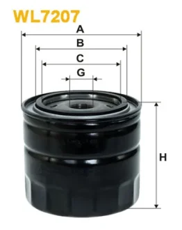 Фільтр оливний двигуна VOLVO /OP645 (вир-во WIX-FILTERS UA) WIX FILTERS WL7207