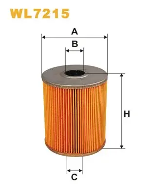 Фільтр масляний VW Golf III/Passat/Sharan 91-00 WIX FILTERS WL7215 (фото 1)