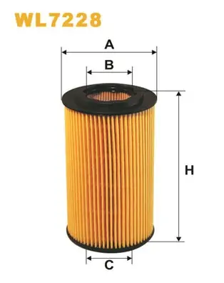 Фільтр оливний двигуна OPEL ASTRA II /OE648/1 (вир-во WIX-FILTERS) WIX FILTERS WL7228 (фото 1)