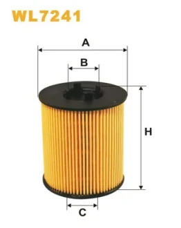 Фільтр оливний двигуна OPEL ASTRA /OE648/2 (вир-во WIX-FILTERS) WIX FILTERS WL7241