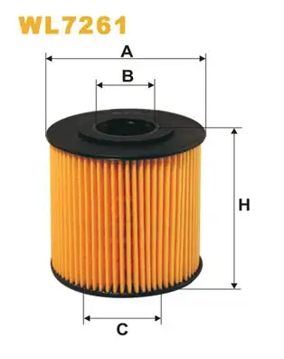 Фільтр оливний двигуна VOLVO /OE662 (вир-во WIX-FILTERS) WIX FILTERS WL7261 (фото 1)
