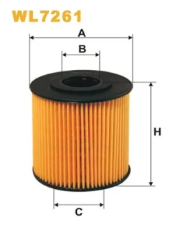 Фільтр оливний двигуна VOLVO /OE662 (вир-во WIX-FILTERS) WIX FILTERS WL7261