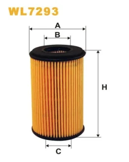 Фільтр оливний двигуна RENAULT CLIO II /OE666 (вир-во WIX-FILTERS) WIX FILTERS WL7293