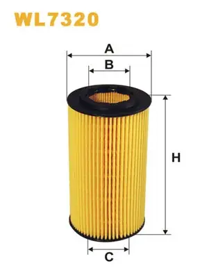 Фільтр оливний двигуна /OE662/1 (вир-во WIX-FILTERS) WIX FILTERS WL7320 (фото 1)