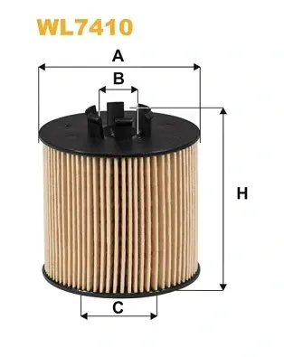 Фільтр оливний двигуна /OE650/2 (вир-во WIX-FILTERS) WIX FILTERS WL7410 (фото 1)