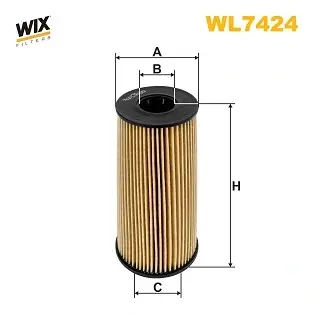 Фільтр оливний двигуна /OE666/2 (вир-во WIX-FILTERS) WIX FILTERS WL7424 (фото 1)