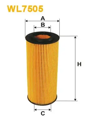 Фільтр оливний двигуна AUDI A4 II, A5, A6 II, A8 (вир-во WIX-FILTERS) WIX FILTERS WL7505 (фото 1)