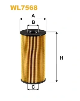 Фільтр оливний RENAULT DOKKER, DUSTER II 1.5 BLUE DCI 18- (вир-во WIX-FILTERS) WIX FILTERS WL7568