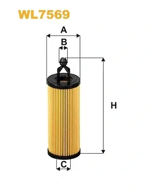 Фільтр оливний JEEP CHEROKEE 3.2 13-, WRANGLER 3.6 06- (вир-во WIX-FILTERS) WIX FILTERS WL7569 (фото 1)