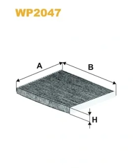 Фільтр салону вугільний HYUNDAI I20, I30, KIA CEED, CERATO 12- (вир-во WIX-FILTERS) WIX FILTERS WP2047