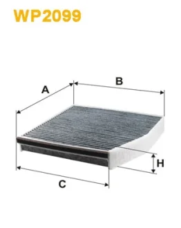 Фільтр салону вугільний Mercedes A (W176); B (W246) (вир-во WIX-FILTERS) WIX FILTERS WP2099