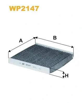 Фільтр салону вугільний FORD TRANSIT 06- (вир-во WIX-FILTERS) WIX FILTERS WP2147 (фото 1)