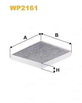 Фільтр салону KIA SORENTO III 2.0-2.2 CRDI 14-, TOYOTA CH-R 1.2-2.0 16-вугільний (вир-во WIX-FILTERS WIX FILTERS WP2161