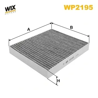 Фільтр салону вугільний KIA OPTIMA IV 15- (вир-во) WIX FILTERS WP2195 (фото 1)