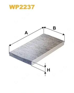 Фільтр салону вугільний AUDI Q4 e-tron, VW ID3,4,5 19- (вир-во WIX-FILTERS) WIX FILTERS WP2237 (фото 1)