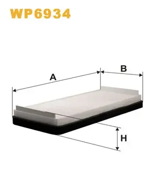 Фільтр салону MB 210, W220 95-05 (2шт.) (вир-во WIX-FILTERS) WIX FILTERS WP6934 (фото 1)