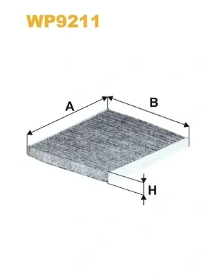 Фільтр салону вугільний FIAT 500 08-, FORD KA 08- (вир-во WIX-FILTERS) WIX FILTERS WP9211 (фото 1)