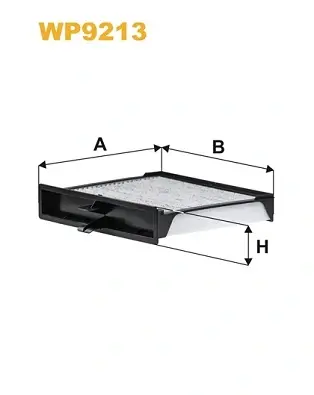 Фільтр салону вугільний RENAULT SCENIC II 03- (вир-во WIX-FILTERS) WIX FILTERS WP9213 (фото 1)