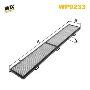 Фільтр салону вугільний BMW 1 (E81/82), 3 (E90/91), X1 (E84) (вир-во WIX-FILTERS) WIX FILTERS WP9233 (фото 1)