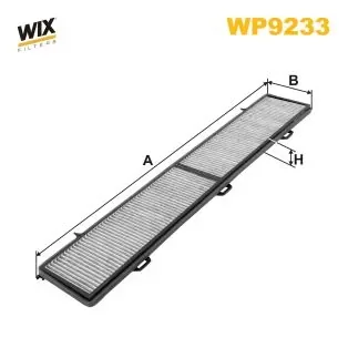 Фільтр салону вугільний BMW 1 (E81/82), 3 (E90/91), X1 (E84) (вир-во WIX-FILTERS) WIX FILTERS WP9233