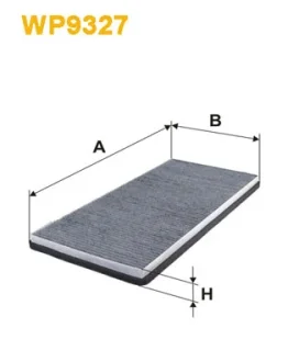 Фільтр салону вугільний /K1265A (вир-во WIX-FILTERS) WIX FILTERS WP9327