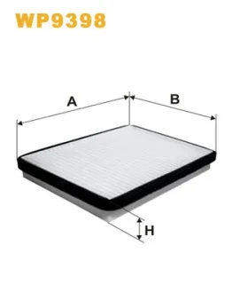Фільтр салону ВАЗ 2110-2112 /K1141 (вир-во WIX-FILTERS) WIX FILTERS WP9398