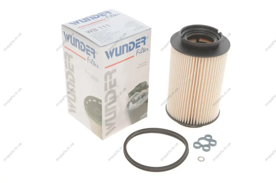 Фільтр паливний VW Caddy 1.9TDI-2.0SDI (5 болтів) WB 111 WUNDER FILTER WB-111 (фото 1)