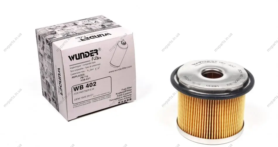 Фільтр паливний Fiat Scudo 1.9TD WB 402 WUNDER FILTER WB-402 (фото 1)